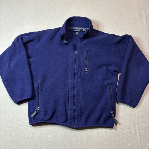 Vintage Patagonia Synchilla Deep Pile Purple  Fleece Made In USA Sz Medium - Picture 1 of 5